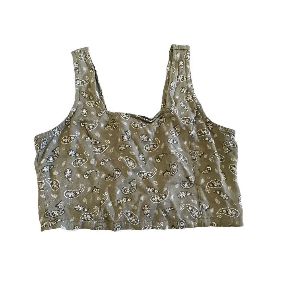 Thread & Supply Pasley Cropped Tank Top Coastal Beach Summer Lounge